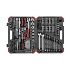 GEDORE red Steckschlüsselsatz, Set 232tlg, 1/2 1/4 Zoll Antrieb, Adapter Werkzeug, Knarre Nüsse Bithalter Bits, R46003232, image 