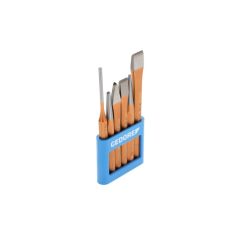 GEDORE Werkzeugsatz, Set 6-teilig, gefüllt, im PVC-Halter, Meißel, Körner, Treiber, Werkzeug, 106, image 