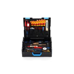 GEDORE Werkzeugkoffer L-BOXX 136, Set 36-teilig, gefüllt, Werkzeug für Elektriker, im Kunststoffkoffer, 1100-02, image 