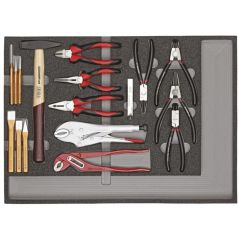 GEDORE red Werkzeugsatz Zangen + Schlagwerkzeuge CT-Modul 29-teilig, R22350001, image 