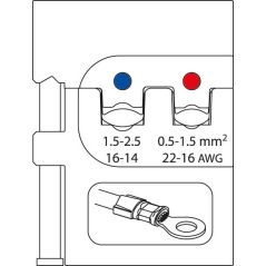 GEDORE Modul-Einsatz für isolierte Kabelschuhe 0,5-1,5/1,5-2,5, 8140-02, image 