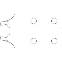 GEDORE Ersatzspitzen-Paar gerade Ø 3,2 mm, E-8000 J 4 EL, image 