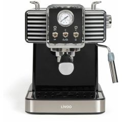 Espressomaschine mit Aufschäumdüse 1,5 l 1350 w Schwarz Livoo Schwarz, image 