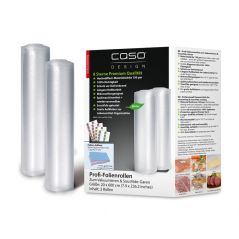 Caso Design - Profi-Folienrollen 20 x 600 cm 2 Stück für Vakuumiersysteme und Sous Vide, image 