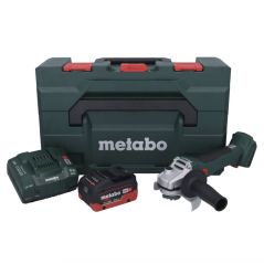 Metabo W 18 L BL 9-125 Akku Winkelschleifer 18 V 125 mm Brushless + 1x Akku 10,0 Ah + Ladegerät + metaBOX, image 