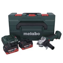 Metabo W 18 L BL 9-125 Akku Winkelschleifer 18 V 125 mm Brushless + 2x Akku 10,0 Ah + Ladegerät + metaBOX, image 
