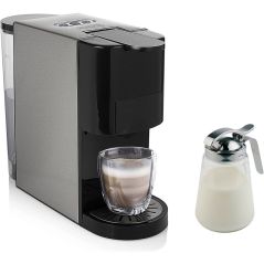 Set: Kapselkaffeemaschine für Kapseln, Pads, Filterkaffee & Milchkännchen, image 