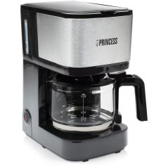 Filterkaffeemaschine Compact 8 600 w 0,75 l Schwarz und Silber Princess Schwarz, image 