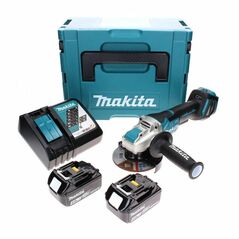Makita DGA519RMJ Akku-Winkelschleifer 18V Brushless 125mm M14 + 2x Akku 4Ah + Ladegerät + Koffer, image 