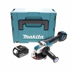 Makita DGA519T1J Li-Ion Akku-Winkelschleifer 18V Brushless 125mm M14 + 1x Akku 5Ah + Koffer - ohne Ladegerät, image 