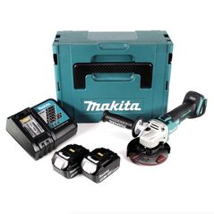Makita DGA504RTJ Akku-Winkelschleifer 18V Brushless 125mm M14 + 2x Akku 5Ah + Ladegerät + Koffer, image 
