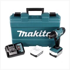 Makita DF347DWE Akku-Bohrschrauber 14,4V 30Nm + 2x Akku 1,5Ah + Ladegerät + Koffer, image 