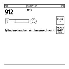 Reyher - Zylinderschraube m 10 x 125 din 912 m.Innensechskant 44449, image 