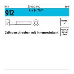 Reyher - Zylinderschraube m 8 x 130 din 912 m.Innensechskant a 4 (- 70), image 