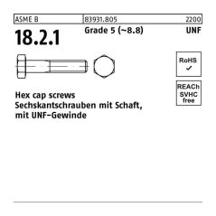 Reyher - Sechskantschraube 1/2 x 6 r 83931 m.UNF-Gewinde/Schaft Grade 5 (~8.8), image 