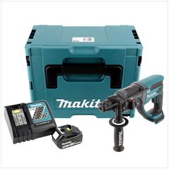 Makita DHR202RT1J Akku-Bohrhammer 18V 2J SDS-Plus + Tiefenanschlag + 1x Akku 5Ah + Ladegerät + Koffer, image 