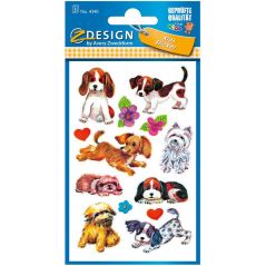 AVERY Zweckform Papier Sticker KIDS Hunde 3 Bögen, image 