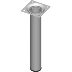 Element System Stahlrohrfuß rund Ø30 h 200mm weißalu, image 