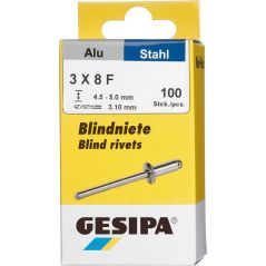 Gesipa Blindniet Minipack Alu 3x 8mm a 100St., image 