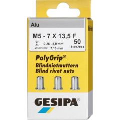 Gesipa - Bl.Nietm.Alu Minipack Polygrip M5 x 7 13,5, image 