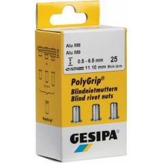 Gesipa - Blindnietmutter PolyGrip® Nietschaft dxl 9x18mm M6STA 25 St., image 