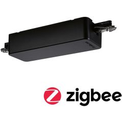 96815 Smart Home Zigbee URail Dimm/Switch Adapter Schwarz matt max. 400W An/Aus/Dimmen R+C-Dimmer - Paulmann, image 