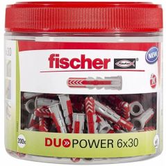 Fischer - 535981 Universaldübel duopower, 6 x 30mm Dose, 200 Stk, image 