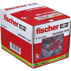 Fischer - duopower 10 x 80, universaldübel, leistungsstarker 2-KOMPONENTEN-DÜBEL, kunststoffdübel zur befestigung in beton, ziegel, image 