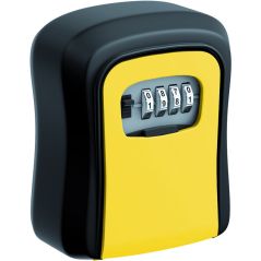 Schlüsselsafe - schwarz-gelb - ssz 200 - mit Zahlenschloss - Aluminium - Basi, image 