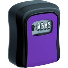 Schlüsselsafe - schwarz-lila - ssz 200 - mit Zahlenschloss - Aluminium - Basi, image 
