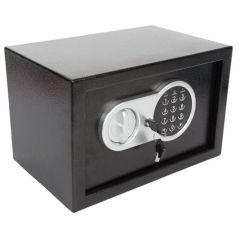 Elektronischer Safe mit Zahlencode & Notschlüssel, Möbeltresor 20x31x20cm, image 