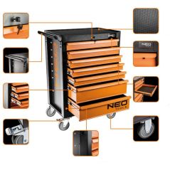 NEO Tools Werkstattwagen bestückt 126 tlg. 25 Jahre Garantie (84-223+G), image 