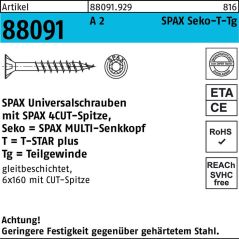 SPAX Schraube R 88091 Senkkopf T-STAR TG, image 