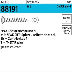 SPAX Pfostenschraube R 88191 Selbstbohrend, image 