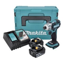 Makita DTS 141 RMJ Akku Impulsschrauber 18 V 40 Nm 1/4" Brushless + 2x Akku 4,0 Ah + Ladegerät + Makpac, image 