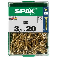 Spax - Universalschrauben 3.5 x 20 mm pz 2 - 100 Stk. Holzschrauben, image 