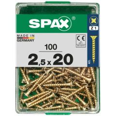 Spax - Universalschrauben 2.5 x 20 mm pz 1 - 100 Stk. Holzschrauben, image 