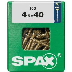 Spax - Universalschrauben 4.5 x 40 mm pz 2 Senkkopf - 100 Stk. Holzschrauben, image 