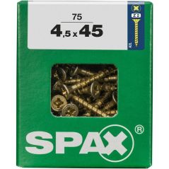 Spax - Universalschrauben 4.5 x 45 mm pz 2 - 75 Stk. Holzschrauben, image 