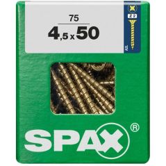 Spax - Universalschrauben 4.5 x 50 mm pz 2 - 75 Stk. Holzschrauben, image 