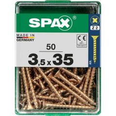 Spax - Universalschrauben 3.5 x 35 mm pz 2 - 50 Stk. Holzschrauben, image 