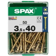 Spax - Universalschrauben 3.5 x 40 mm pz 2 - 50 Stk. Holzschrauben, image 
