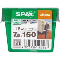 Spax - Rahmenanker 7.5 x 150 mm tx 30 - 18 Stk. Spanplattenschrauben & Holzbauschrauben, image 