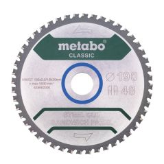 Metabo Steel Cut / Sandwich Panel - Classic Kreissägeblatt 190 x 30 mm Z48 ( 628682000 ) FZ/FA 4°, image 