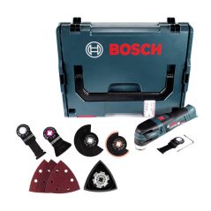 Bosch GOP 12V-28 Akku Multi-Cutter 12V Starlock Brushless Solo + Starlock Set Best of Renovation 5tlg. + L-Boxx - ohne Akku, ohne Ladegerät, image 