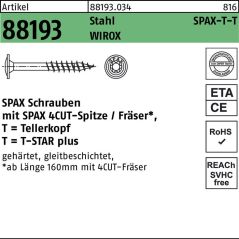 SPAX Tellerkopfschraube R 88193 m.Spitze/T-STAR, image 