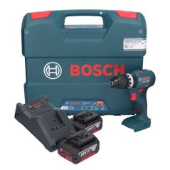 Bosch GSB 18V-45 Professional Akku Schlagbohrschrauber 18 V 45 Nm Brushless + 2x Akku 5,0 Ah + Ladegerät + L-Case, image 