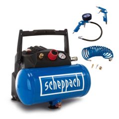 Scheppach Kompressor HC06 - 8 bar | 6L Kessel | ölfrei | inkl. 5-tlg. (5906153901), image 