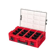 Qbrick System ONE Organizer 2XL RED ULTRA HD Custom + ONE Connect-Adapter 582 x 387 x 172 mm 19,5 l stapelbar IP66, image 