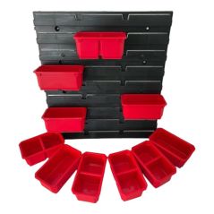 Qbrick System Container Set Nr. 3 Werkstattwand 39 x 35 cm mit 10 Behältern für PRO Organizer 100 Expert / 200 Expert / PRO Drawer 3, image 